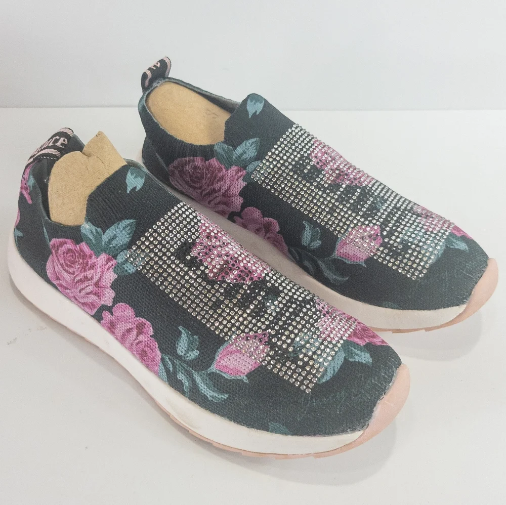 Juicy Couture Ablaze Jogger Sneakers Floral -6.5 - Picture 6 of 9